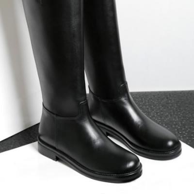 【真皮包邮】【支持7天无理由退换】【前100名259元】欧美大牌气质款 圆头皮带扣牛皮高筒靴